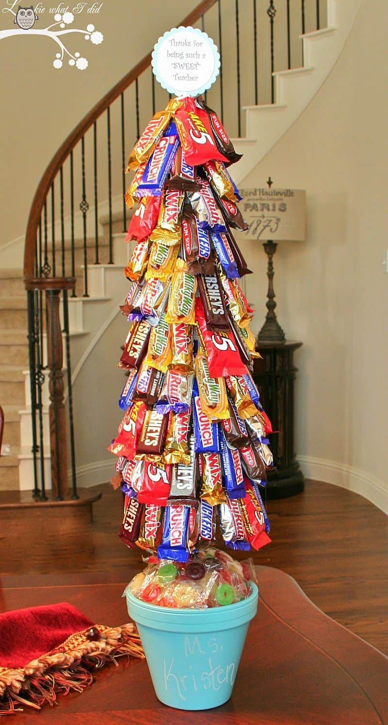 Candy bar tree DIY