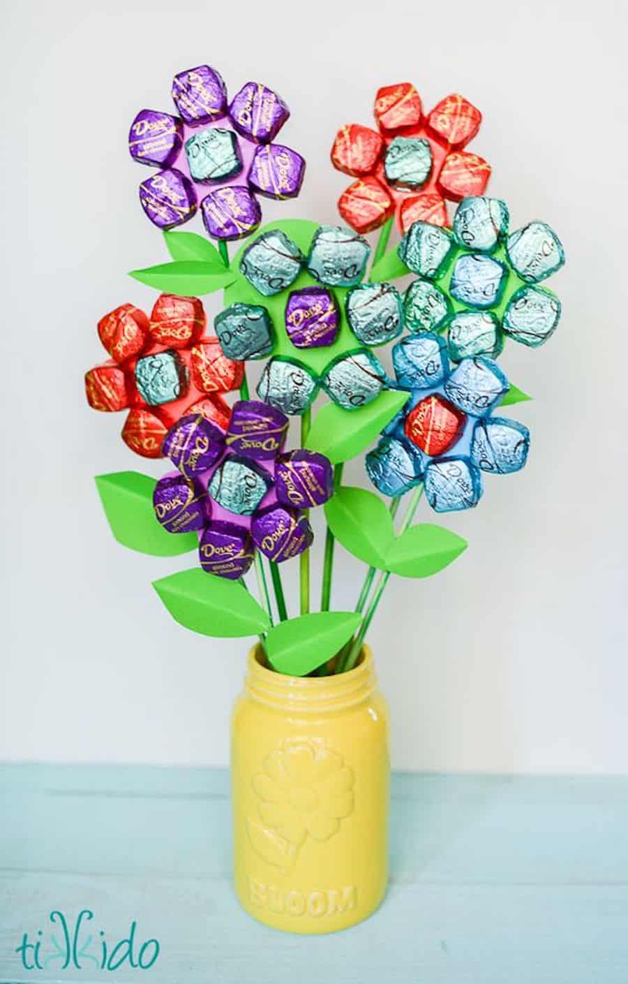 Delightful candy flowers