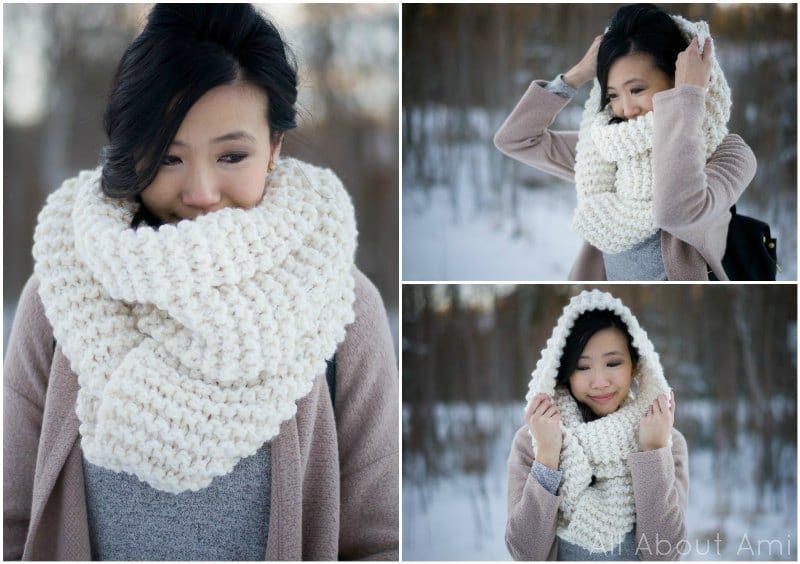 Simple Garter Stitch Cowl