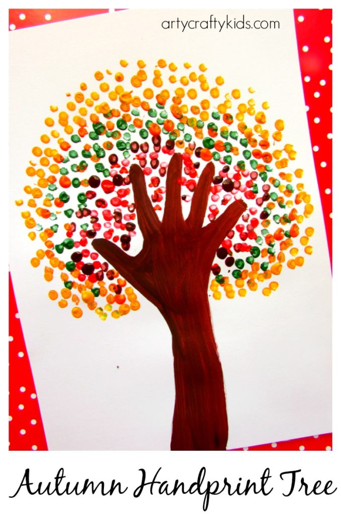 Arty Crafty Kids - Art - Art Ideas for Kids - Autumn Handprint Tree