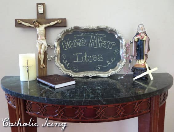 catholic home altar ideas