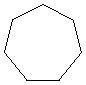 outline of a heptagon