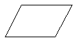 outline of a parallelogram