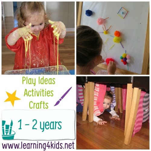 Play Ideas and Activities for 1-2 Years