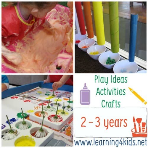 Play Ideas and Activities for 2 - 3 Years
