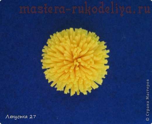 Мастер-класс по цветам из фоамирана: Одуванчик