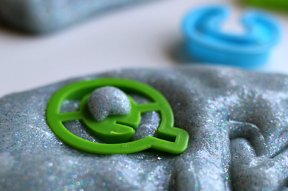 slime and cookie cutters with gak