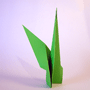origami flower stem