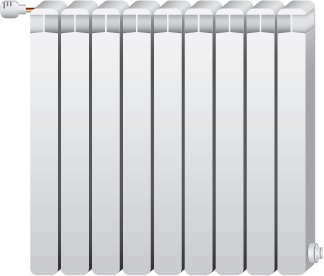An icon image of a radiator