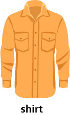 illustration of a button-down shirt