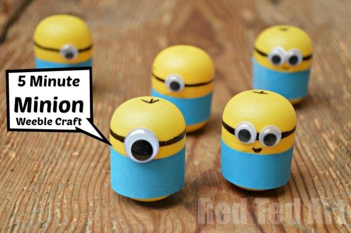 Minion Craft Ideas - Weebles a quick 5 Minute Craft