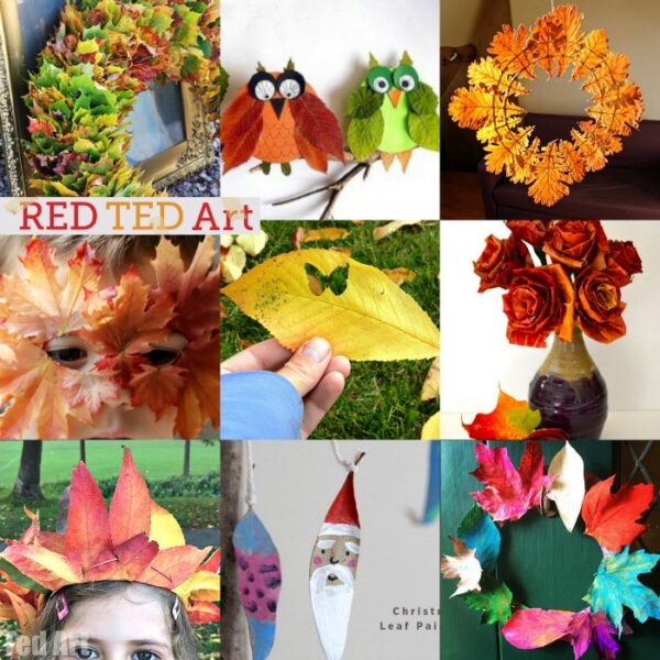20 Wonderful Leaf Crafts for Autumn - so many beautiful ideas here. Perfect for celebrating autumn or incorporating into your Thanksgiving decor and activities