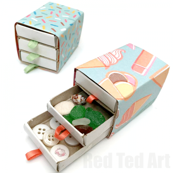 No glue Matchbox Drawers - so quick and easy to make