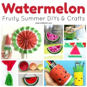 How to Make Easy Paper Fans. Great craft for kids or grown ups. Make water melons or pretty patterns using scrapbook paper. These would be cute wedding favours or a summer party craft. Wonderful easy to follow paper fan tutorial. 