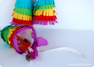 Easy paper up pinatas to make in 5 minutes