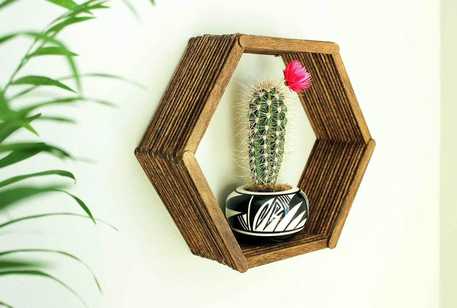 diy room decor hexagon shelf500