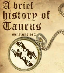 history of taurus sign