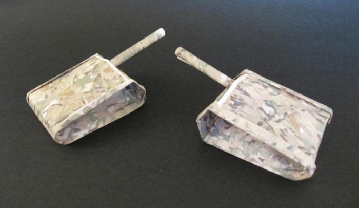 оригами танк схема
