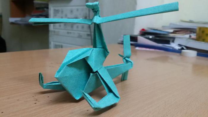 как из бумаги сделать оригами вертолеты