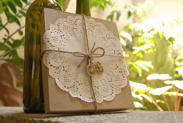 Doily and Jute Packaging by Candidly Pretty