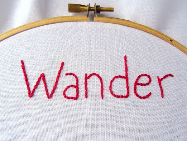 How to Embroider Letters by Hand