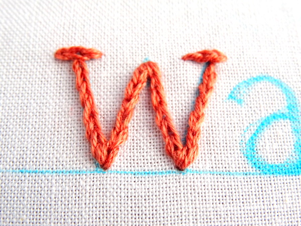 How to Embroider Letters by Hand