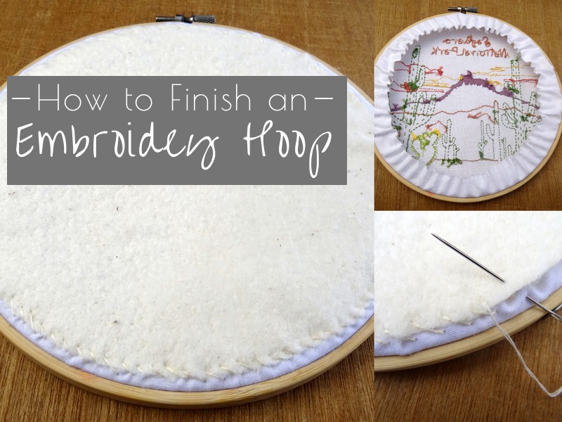 How to Finish an Embroidery Hopp