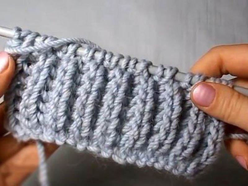 Виды резинок спицами схема вязания для свитера